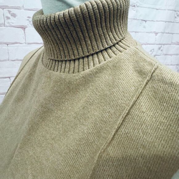 New ZARA turtle neck top color tan size large - Picture 4 of 8